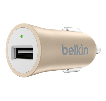 belkin f8m730btgld  usb car charger for apple and android devices, gold